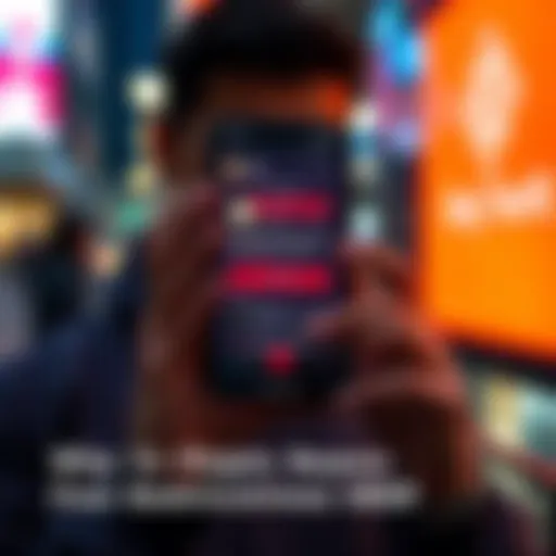 A person holding a smartphone displaying a P2P crypto trading app, looking puzzled about the restrictions they face while buying USDT.