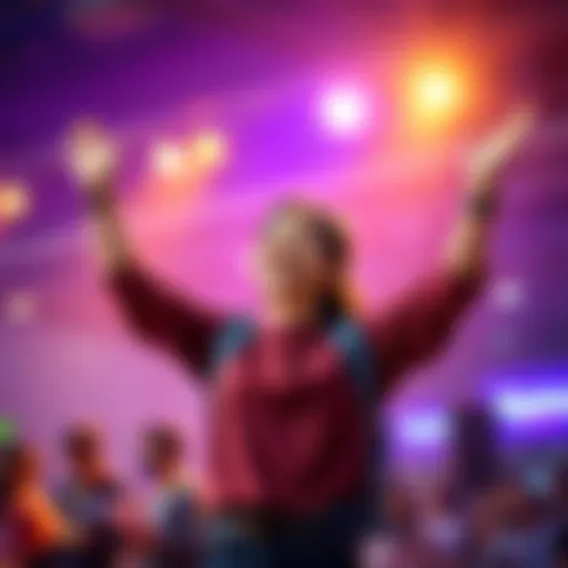 A person celebrating their selection for the Myntra WeForShe 2026 hackathon, with a big smile and raised arms in excitement.
