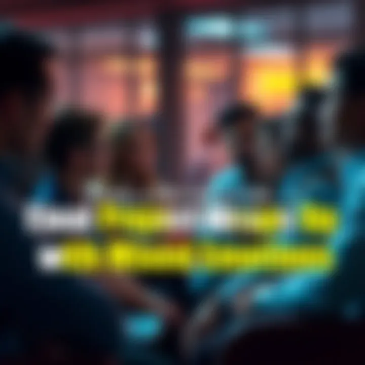 Group of people discussing their feelings about a completed project with mixed emotions