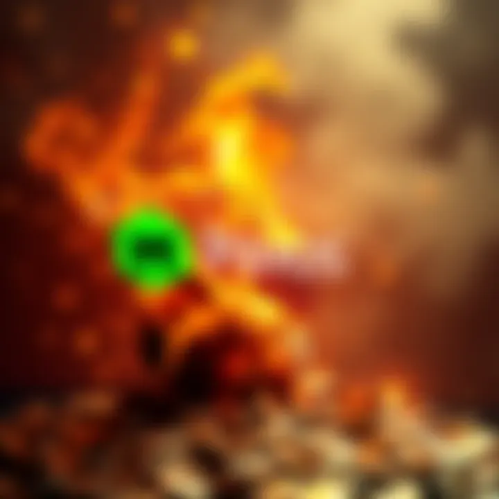 Paxos logo with a visual representation of $300 trillion PyUSD being minted and then burned, illustrating the rapid process of minting and destruction in cryptocurrency.