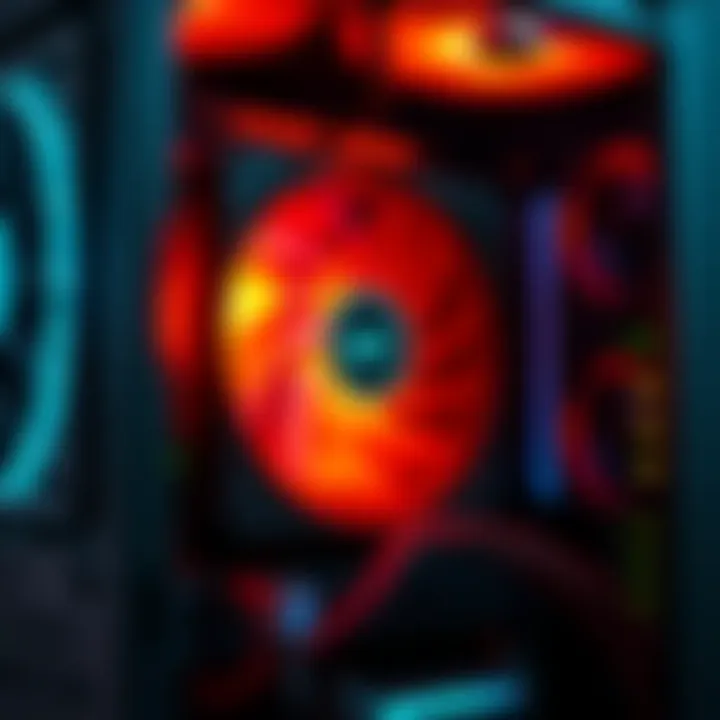 A close-up of a computer with fans spinning rapidly, producing a loud noise while installing a game