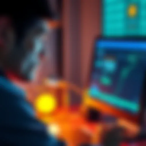 A frustrated person looking at a computer screen showing a pending withdrawal status on Kraken exchange, with an expression of concern.