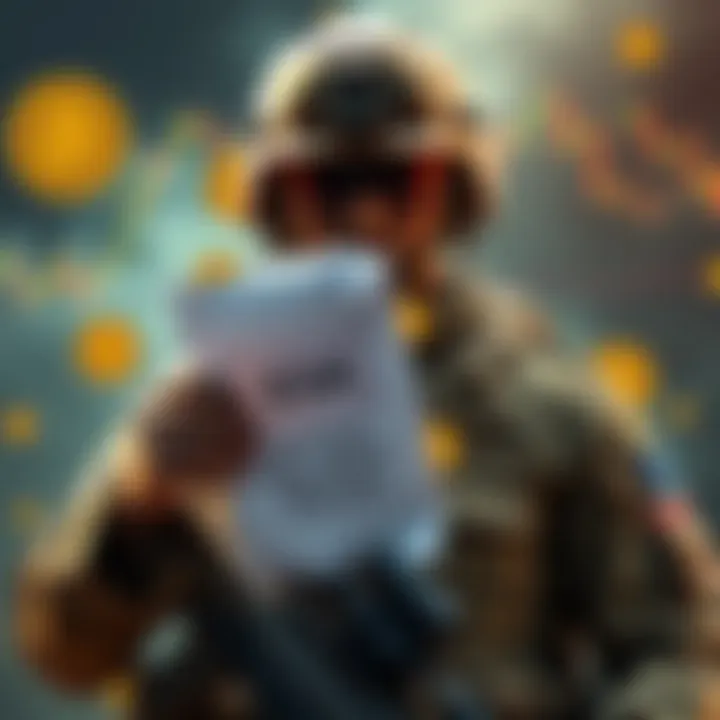 A soldier holding a piece of paper with a 24-word seed phrase, surrounded by Bitcoin symbols and financial charts, representing the covert mission to secure Venezuela's Bitcoin reserves.