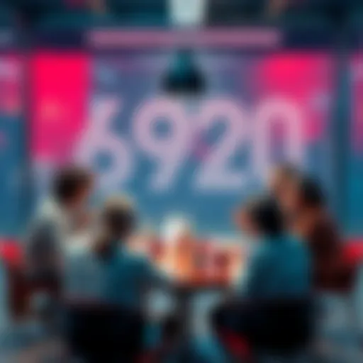 A group of people sitting around a table, engaging in lively discussion about the cultural significance of the number 69420 in 2025