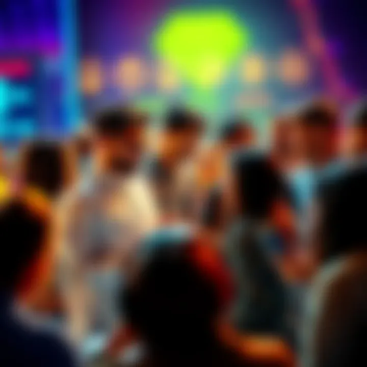 Group of people engaged in a discussion about cryptocurrency trading, sharing tips and safety advice in a vibrant online forum.