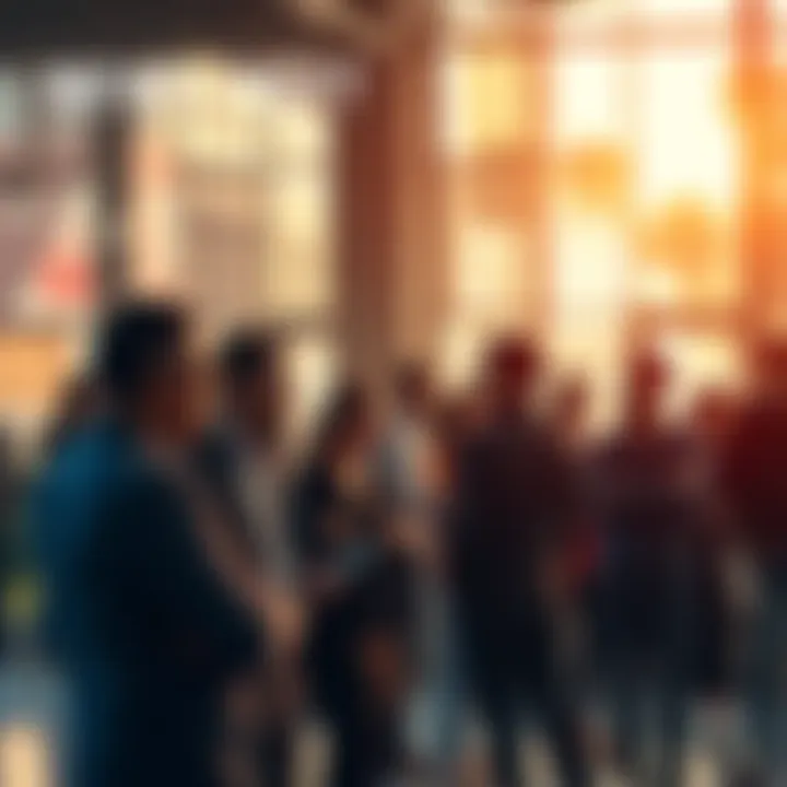 A group of people engaged in conversation about current events in a casual setting