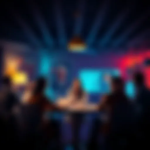 A group of people in a meeting, sharing ideas to cope with liquidation and plan for recovery.