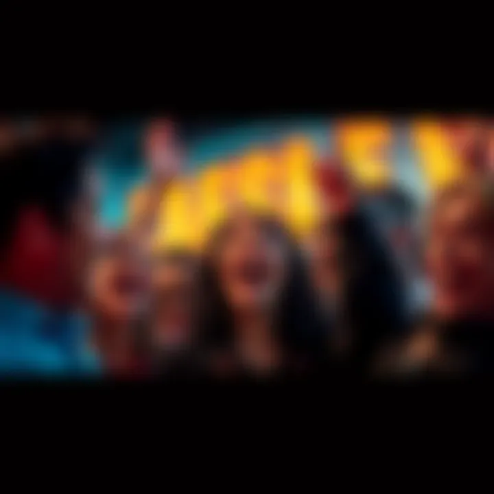 A group of people eagerly discussing and anticipating a new post, showing expressions of excitement and curiosity.