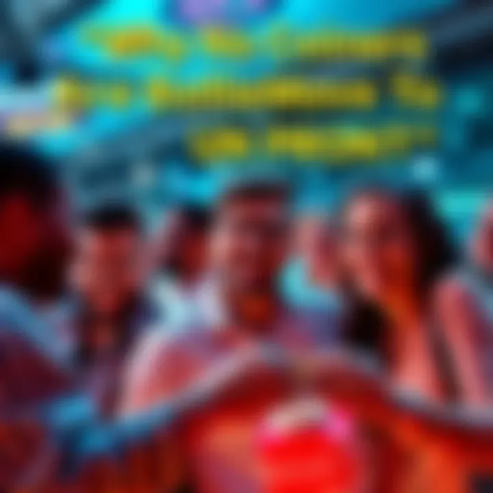 People celebrating financial success Group of people smiling and discussing their financial gains without investing in cryptocurrency