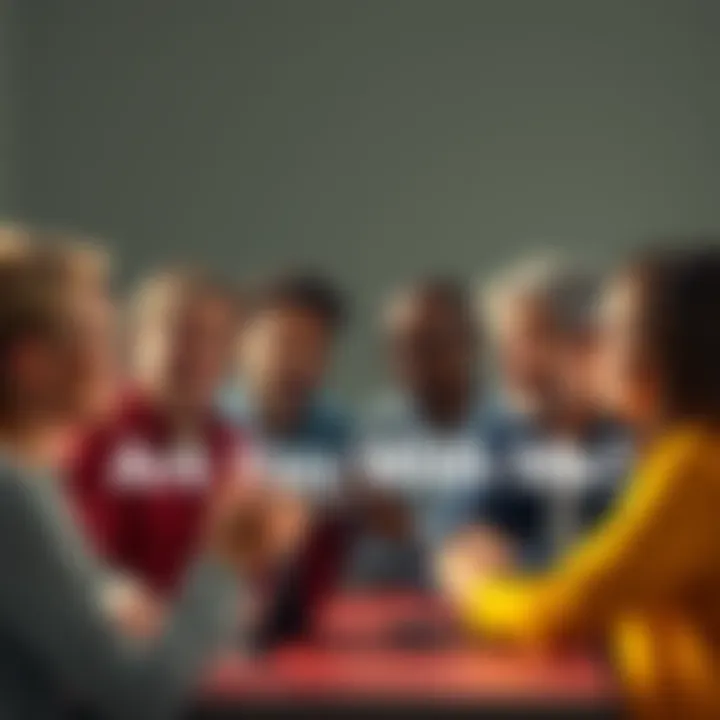 Group of diverse people discussing their feelings about change from 2020 to today