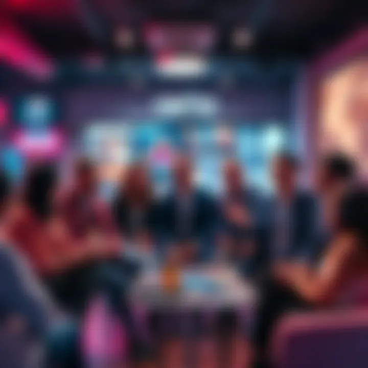 A group of people sharing their simple experiences with cryptocurrency in a casual setting.