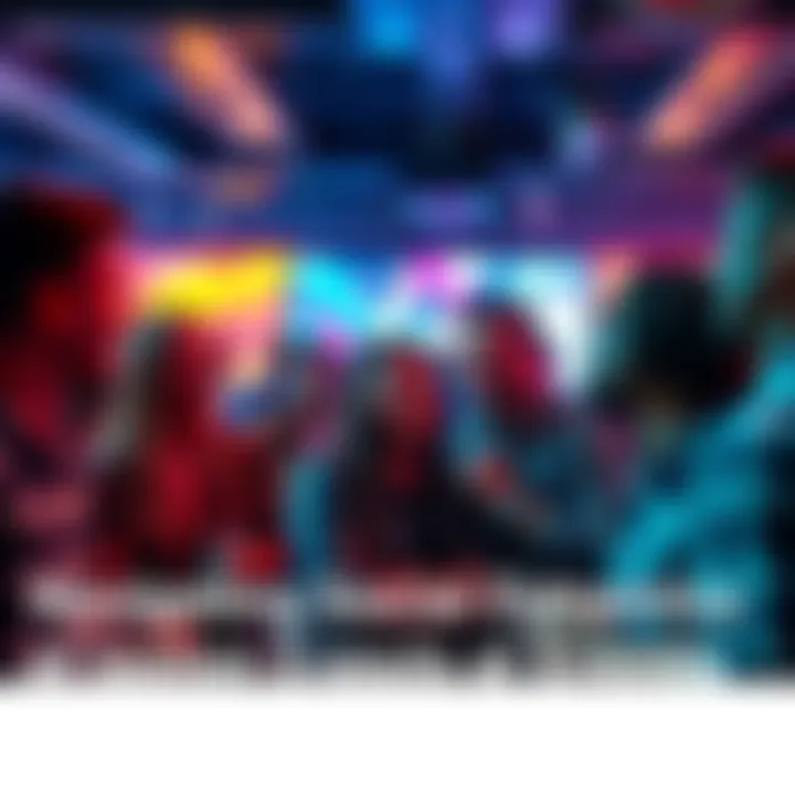 A group of people engaged in conversation at a lively social gathering, smiling and connecting with each other.