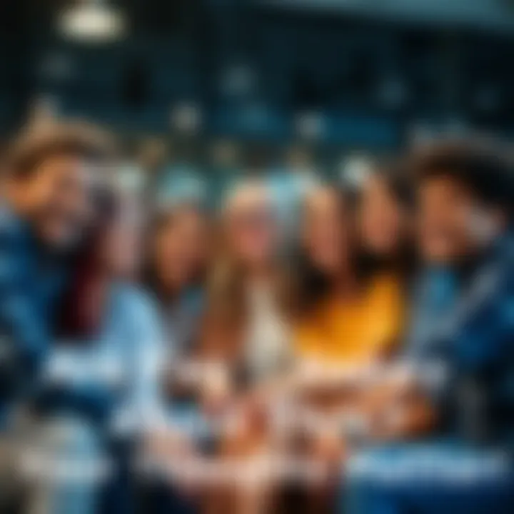A diverse group of people sitting together, smiling and sharing their joyful moments.