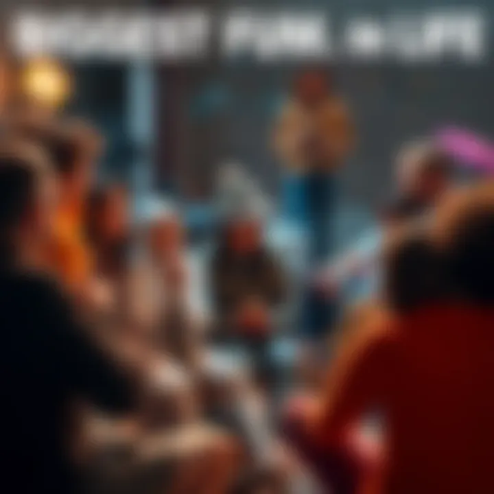 A group of people sitting in a circle sharing personal stories about their biggest fumbles and lessons learned.