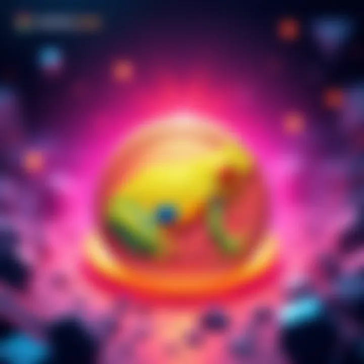 Graphic representation of Pepecoin token with a frog motif, showcasing its features and growth potential in a vibrant, eye-catching style.