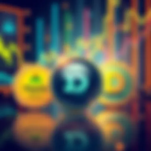 Illustration showing three tokens labeled Pepeto, Patos, and DeepSnitch AI with graphs indicating presale performance and potential returns on investment, set against a digital background representing...