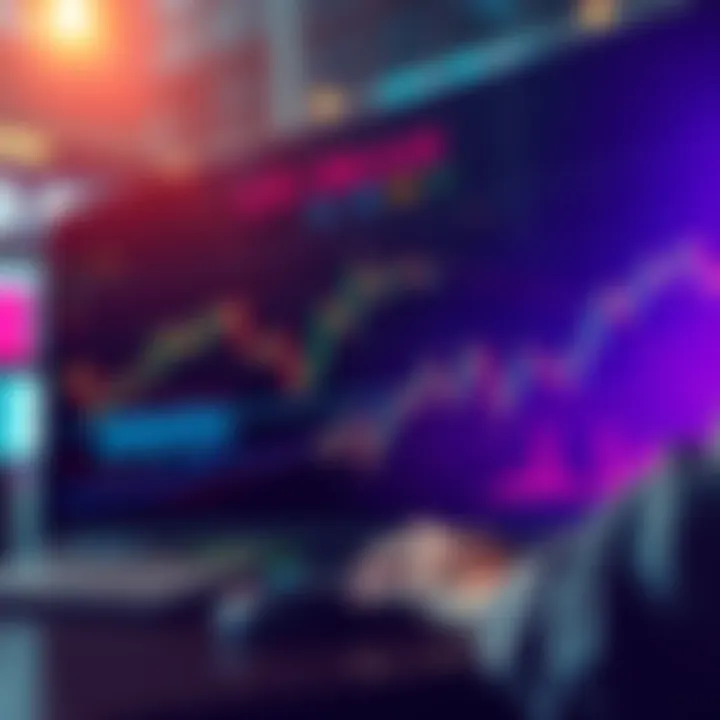 A visual representation of the Percolator trading interface on Solana, showcasing charts and user interactions in a digital trading environment.