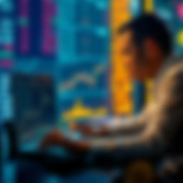 A person looking at cryptocurrency charts on a laptop, reflecting on their trading journey and mindset changes.