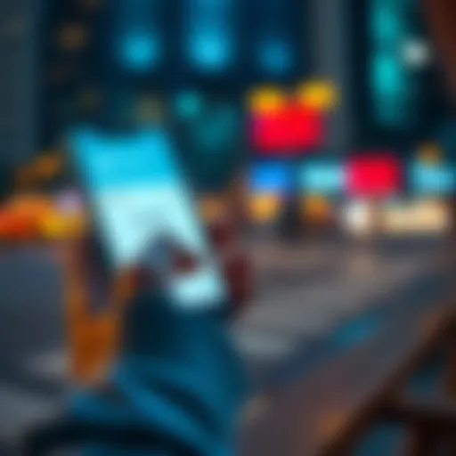 A person looks at their Revolut account balance on a smartphone, showing a significant amount of money, symbolizing financial management.