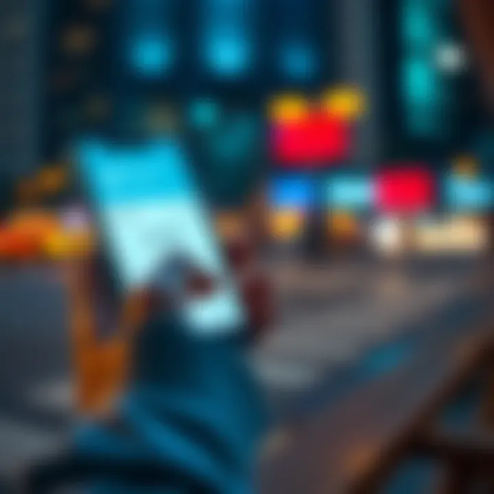 A person looks at their Revolut account balance on a smartphone, showing a significant amount of money, symbolizing financial management.