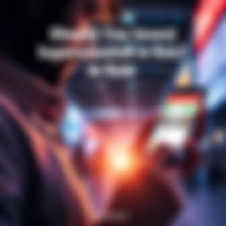 Individual looking at their Raiz superannuation investment on a smartphone