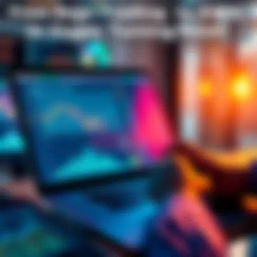 A person looking at financial charts and graphs on a laptop, reflecting on investments in real-world assets after leaving crypto trading.