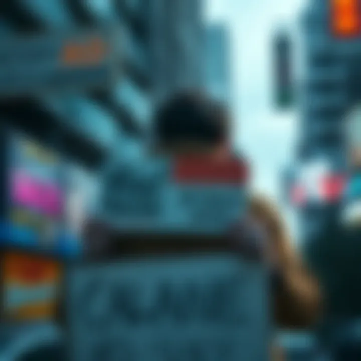 Individual holding a sign selling ad space for cash