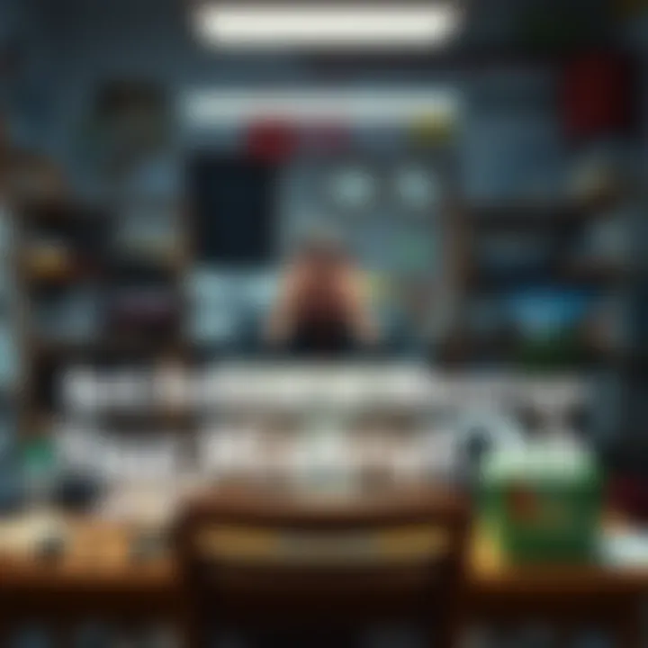 A worker at a cluttered desk appears overwhelmed while staring at a computer screen, symbolizing the struggle of enduring a difficult job.