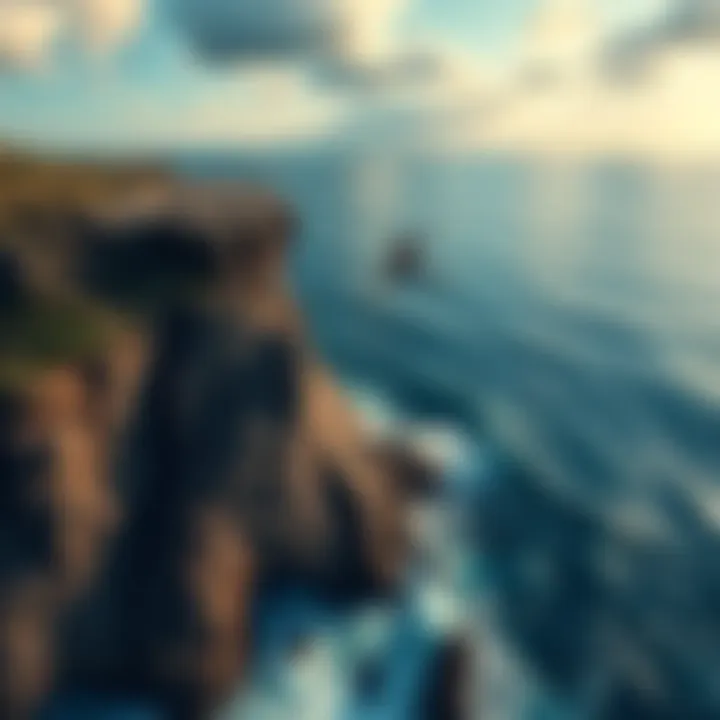 A person jumping off a cliff into the ocean, symbolizing taking risks in life