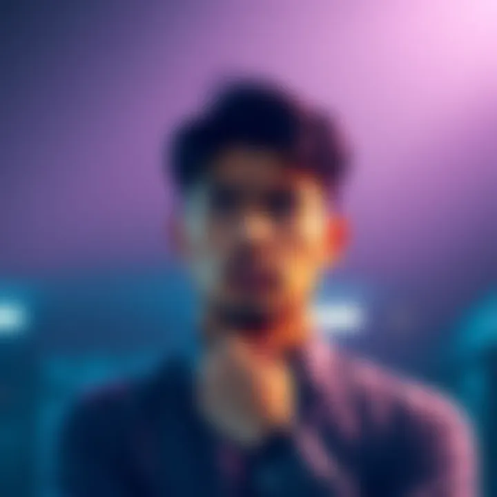 Individual contemplating taking a loan to buy Ethereum, showing expression of concern and uncertainty.