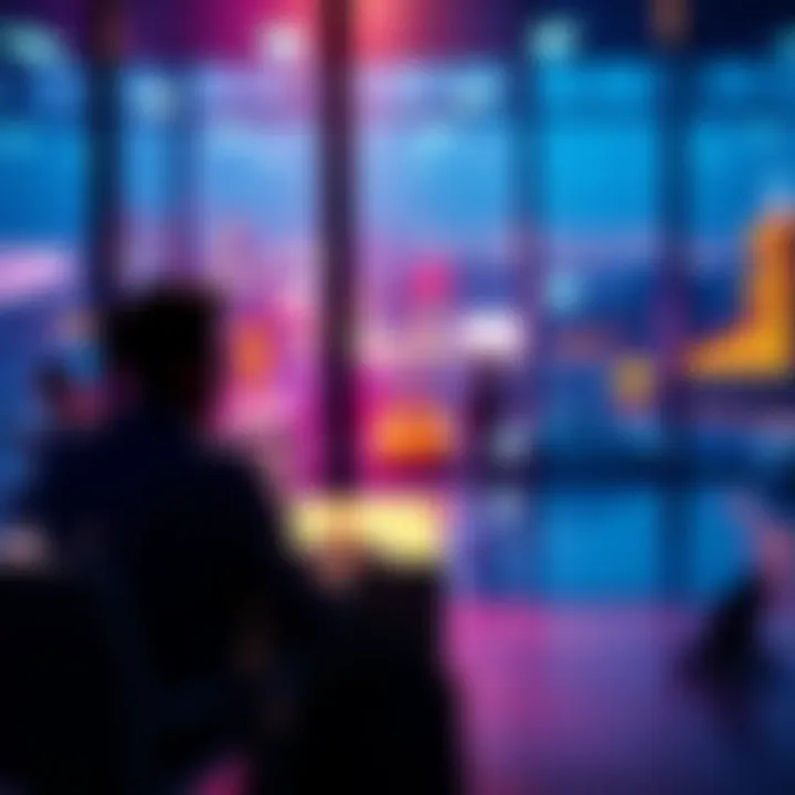 A person sitting at a desk, booking a flight on a laptop without using cash or cards