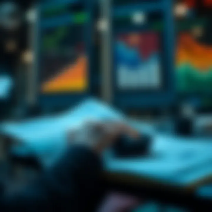 Person Handling Funds A person looking at financial documents and using a calculator to manage funds.