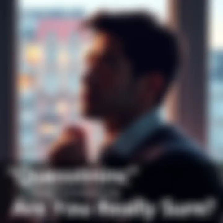 A thoughtful person looking out of a window, contemplating their beliefs and thoughts.