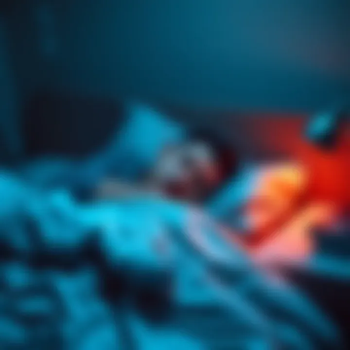 Individual enjoying a restful sleep in a cozy bedroom after leaving a stressful job