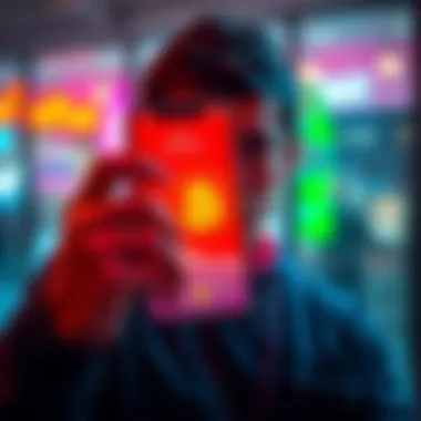 A person holding a smartphone displaying a crypto wallet app, looking puzzled about crypto payments.