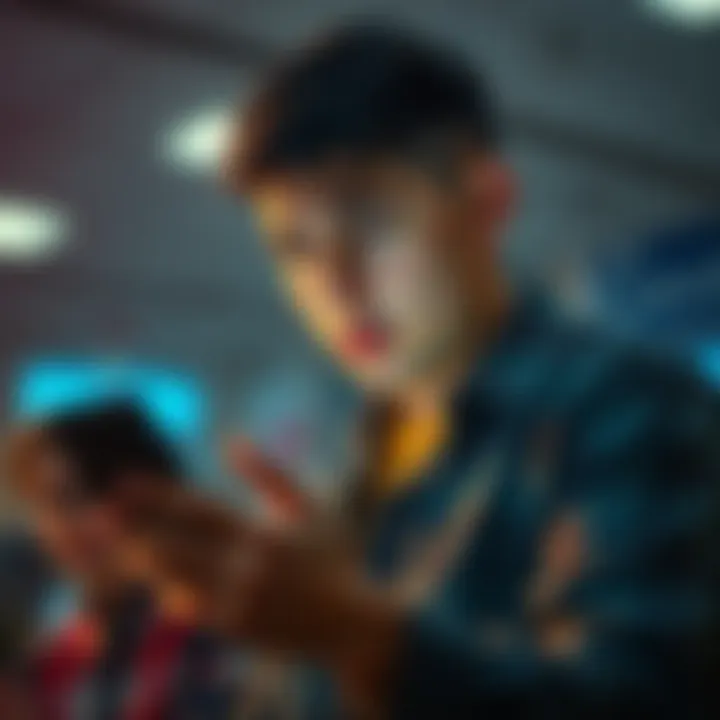 A person looking distressed while checking their phone, symbolizing financial help needed for funds stuck in a closed bank account.