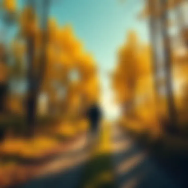 A person standing on a path surrounded by trees, reflecting on their journey of growth and achievements since February 16.