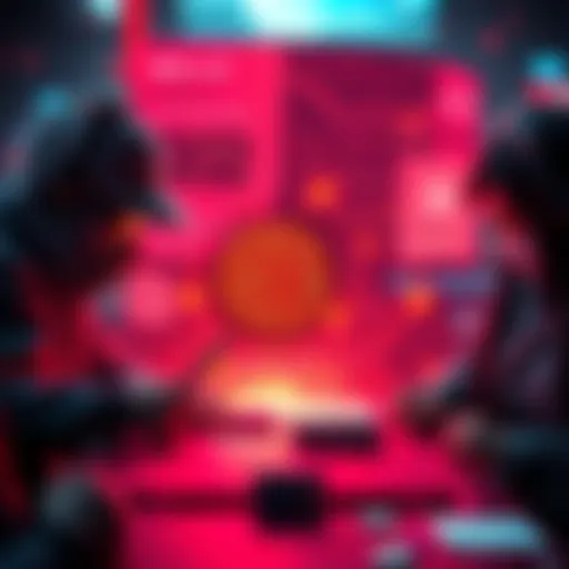 A visual representation of a phishing attack on cryptocurrency wallets, showing hackers tricking officials with deceptive messages and imagery related to Bitcoin.