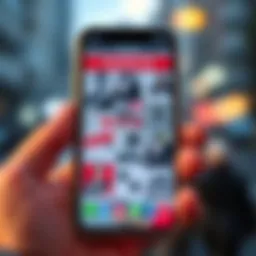 A smartphone screen displaying various inappropriate advertisements, highlighting the need for user action.