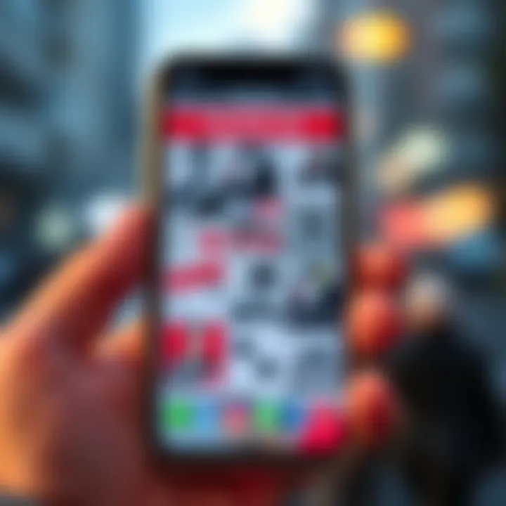 A smartphone screen displaying various inappropriate advertisements, highlighting the need for user action.