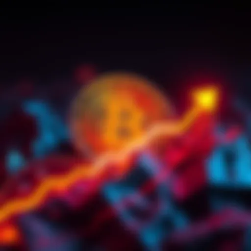 A digital representation of PI cryptocurrency with an upward trend graph indicating potential recovery