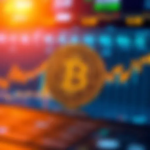 Graph showing a sharp increase in Pi Coin price with financial symbols in the background.