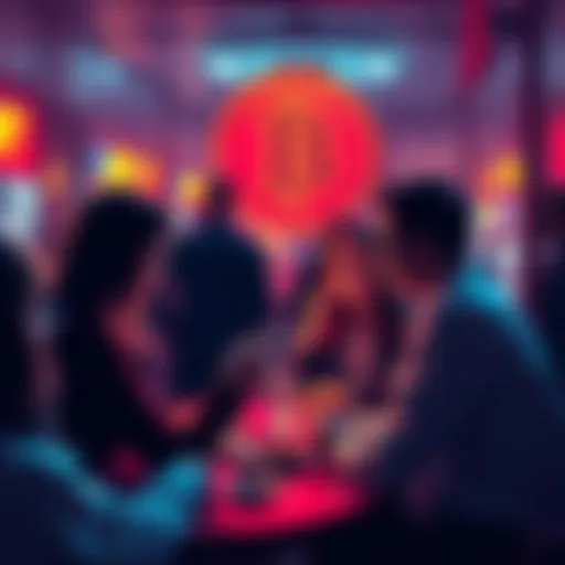 People discussing strategies for holding or selling Pi cryptocurrency in a casual setting.
