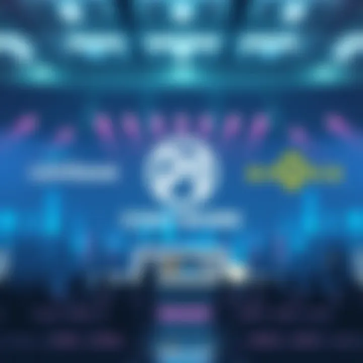 PI Network logo displayed at Consensus 2026 event alongside Coinbase and Binance logos