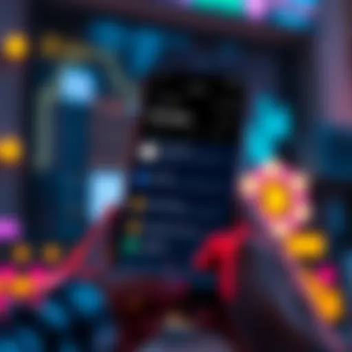 A smartphone screen showing the Pinnages app with crypto alerts for protocol upgrades and announcements