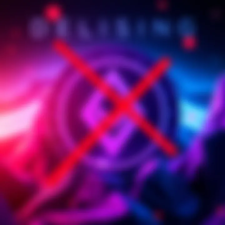 PIVX Delisted from Binance Visual representation of the PIVX cryptocurrency logo with a red crossed symbol, signifying its delisting from Binance