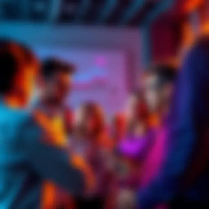 A group of people discussing future plans for social media platforms, looking for verification and sharing ideas.