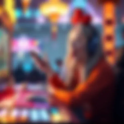 Player excitedly looks at their screen, celebrating getting Cinderella in a gacha game with recruit tickets.