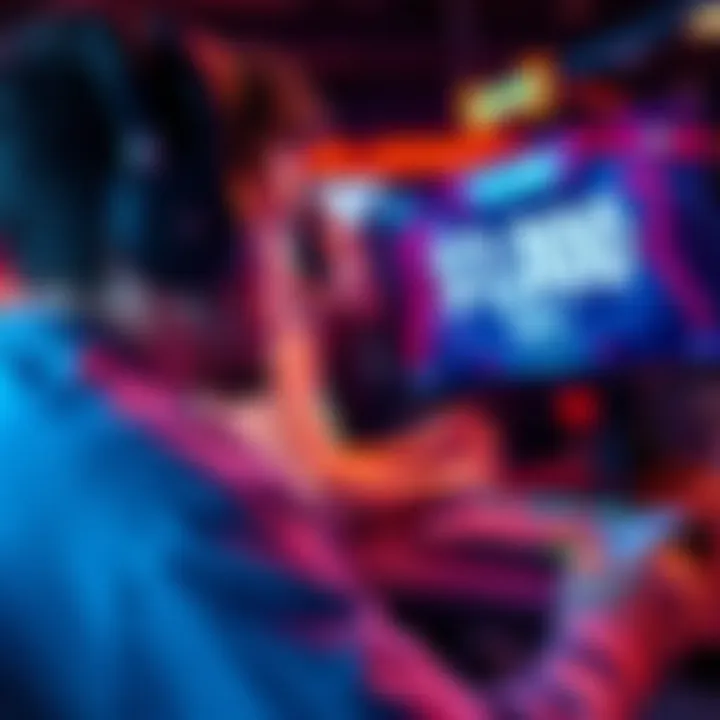A gamer focuses on a screen displaying a $1,000 wager, contemplating their next move in a competitive gaming environment.