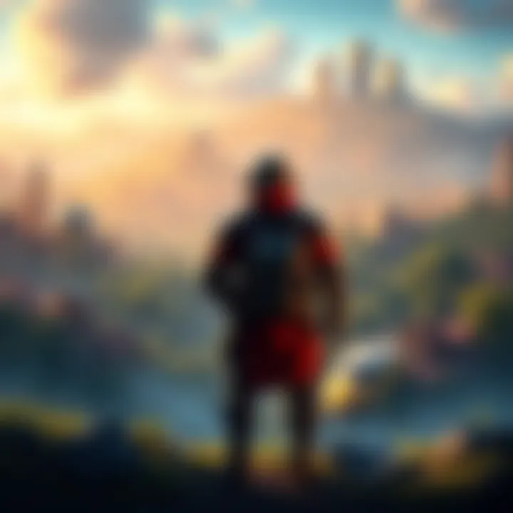 A player stands proudly with a vast park behind them, showing their properties with a bold claim to ownership.